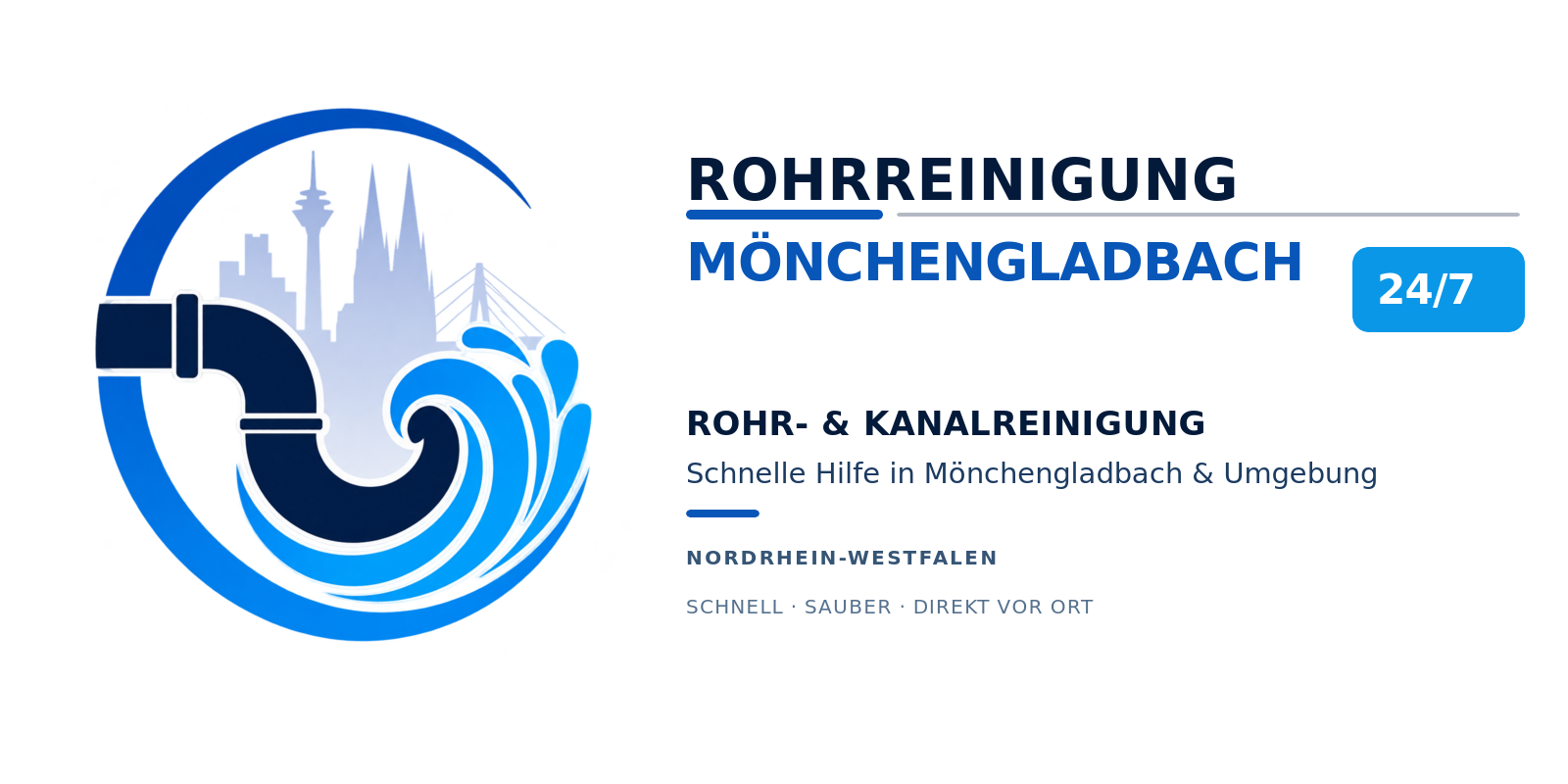 Mönchengladbach Rohrreinigung Kanalreinigung Notdienst Logo